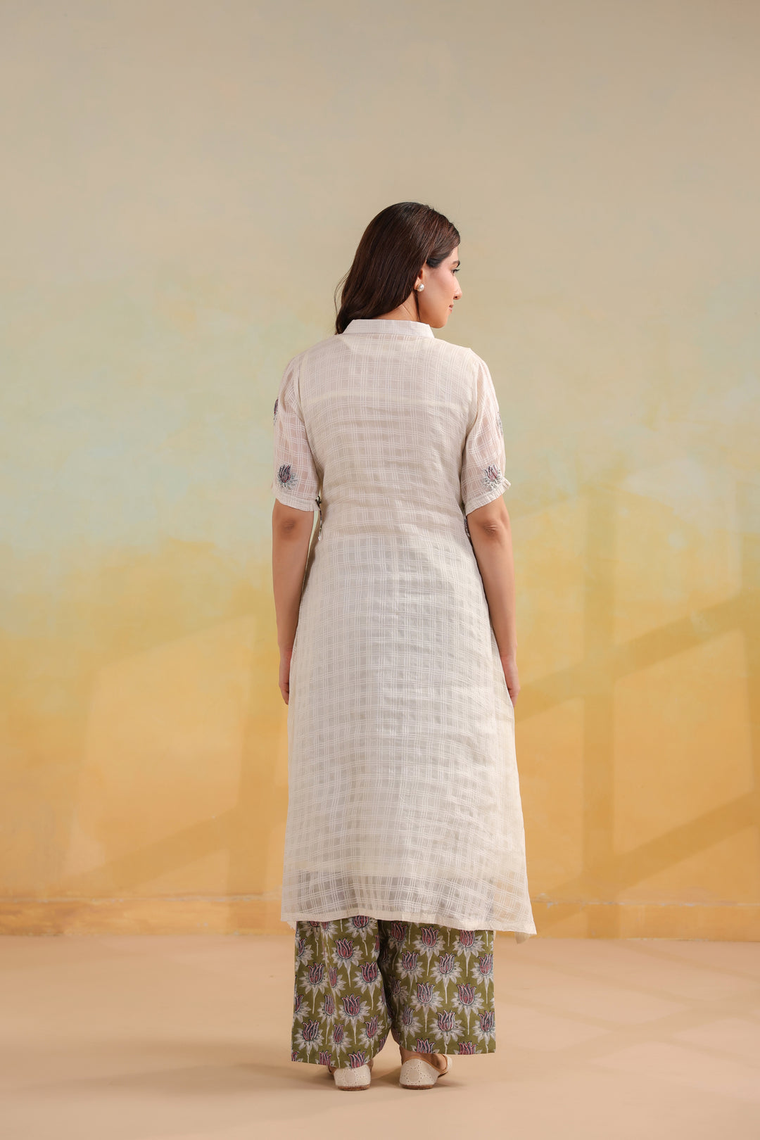 Pearl Ivory Cotton Suit Set