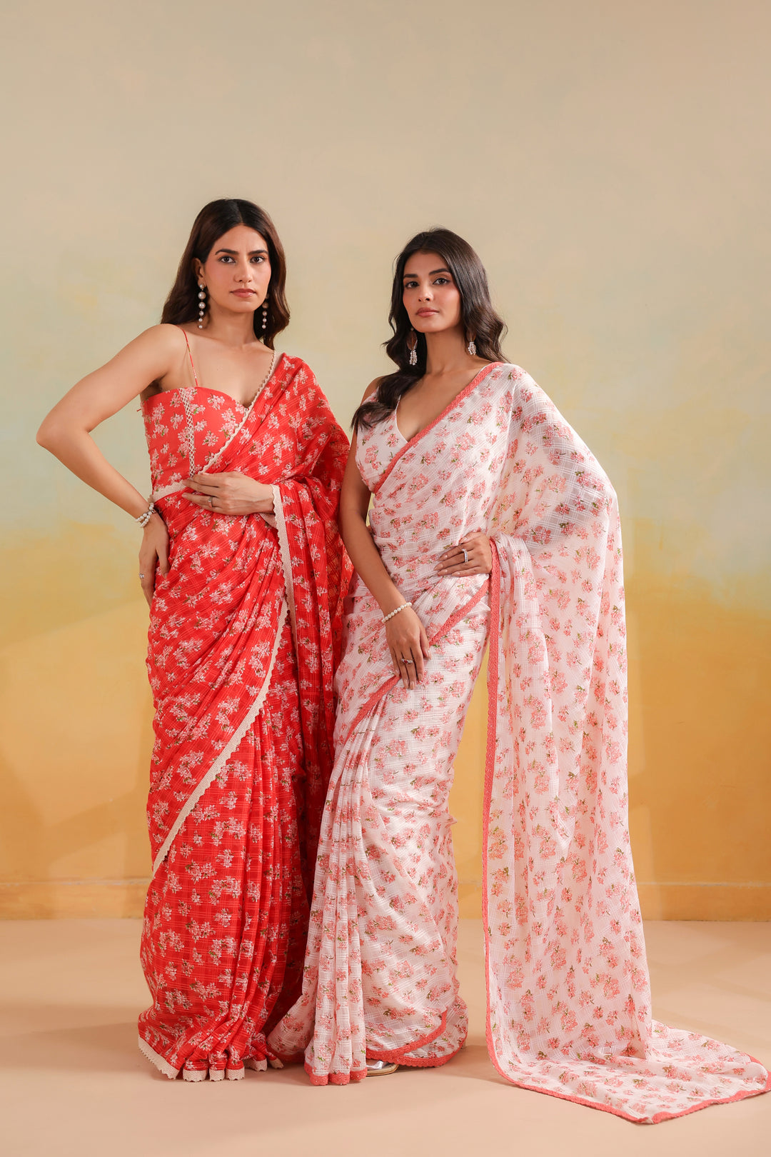 Pearl Ivory Cotton Saree