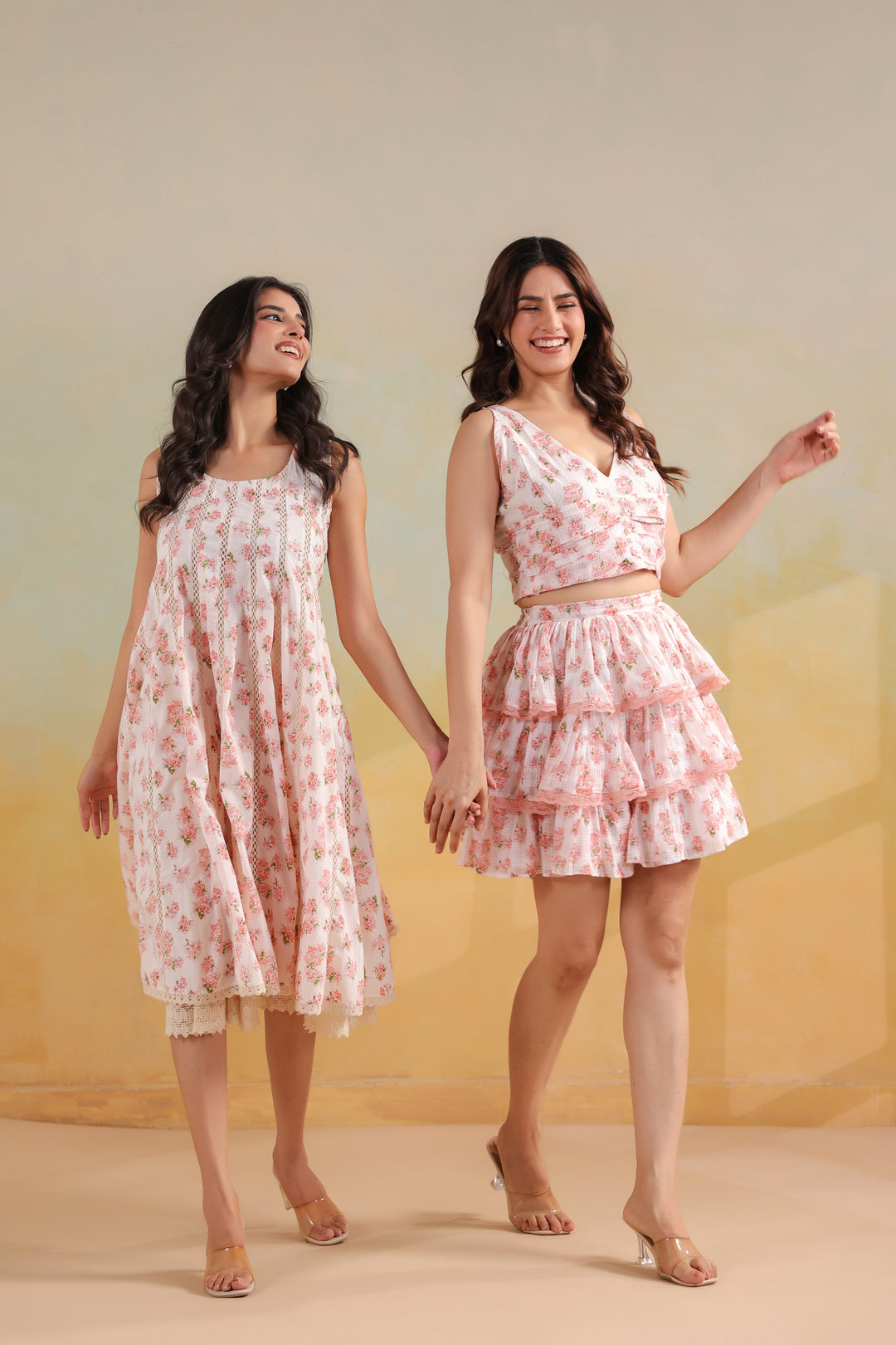 Ivory White Cotton Midi Dress