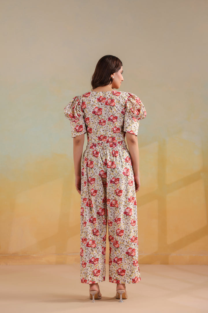 Blush Floral Cotton Co-Ord Set