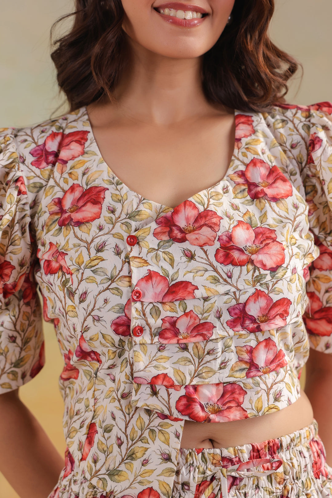 Blush Floral Cotton Co-Ord Set