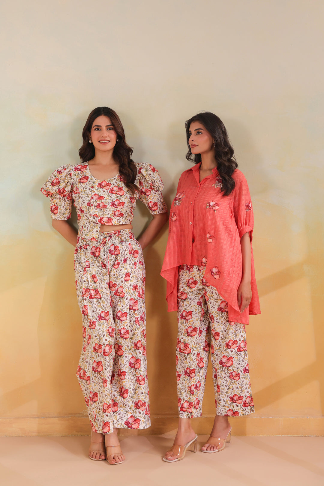 Blush Floral Cotton Co-Ord Set
